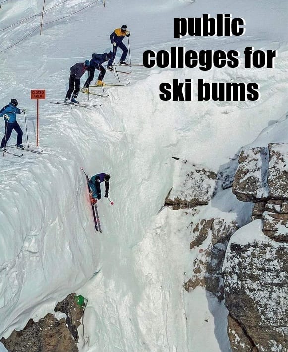 Top 10 Public Colleges For Ski Bums